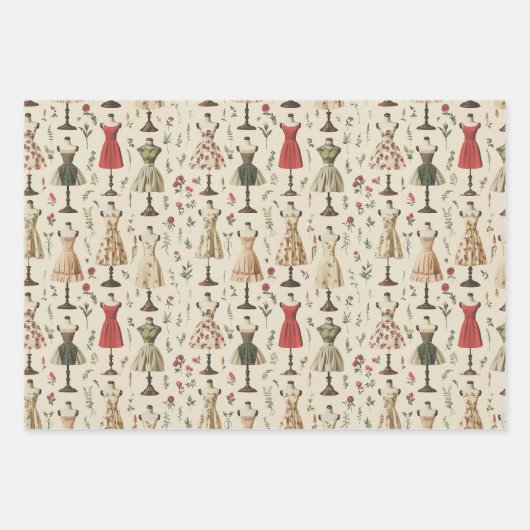 mannequinepatroon inpakpapier vel (Voorkant)