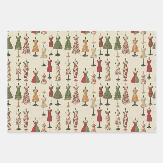 mannequinepatroon inpakpapier vel (Voorkant 3)