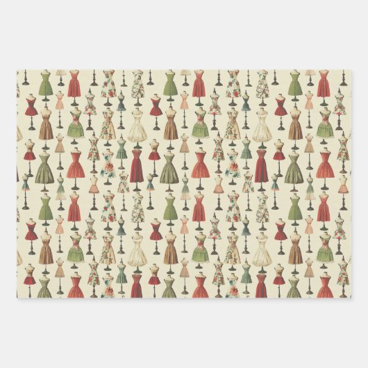  mannequinepatroon inpakpapier vel (Voorkant 2)