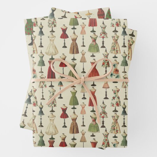  mannequinepatroon inpakpapier vel (In situ)