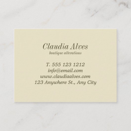  mannequinepatroon visitekaartje (Achterkant)