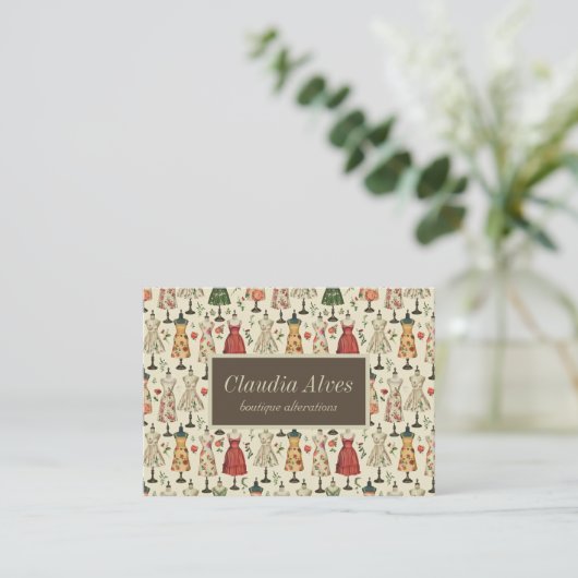  mannequinepatroon visitekaartje (Staand voorkant)