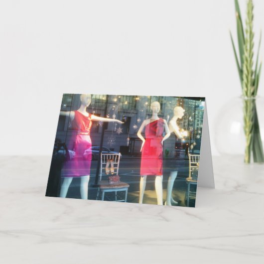 MANNEQUINES WILLEN OOK PARTIJ ZIJN FEESTDAGEN KAART (Voorkant)