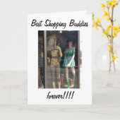 MANNEQUINS - BESTE VRIENDEN/SCHEEPSVRIENDEN BIRTHD KAART (Gele Bloem)