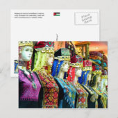 Mannequins in traditionele kostuums, Amman, Jordan Briefkaart (Voorkant / Achterkant)