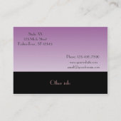 Mannequins Mode Designer Visitekaartje (Achterkant)