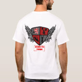 Männer Shirt Wappen + trein (Achterkant)