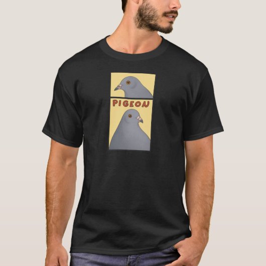Männer T-Shirt Cartoon Pigeon (Voorkant)