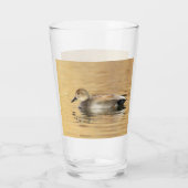 Mannetje krakeend glas (Achterkant)