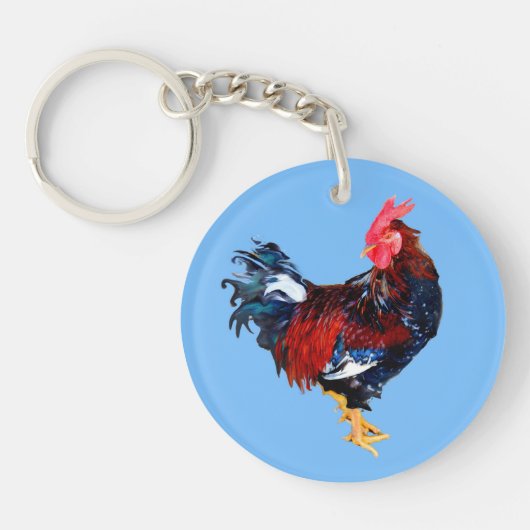 mannetje , rooster sleutelhanger (Voorkant)