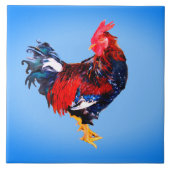 mannetje , rooster tegeltje (Voorkant)