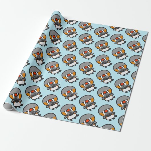 mannetje Sunda zebra finch Cadeaupapier (Uitgerold)
