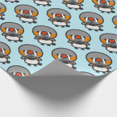 mannetje Sunda zebra finch Cadeaupapier (Hoek)
