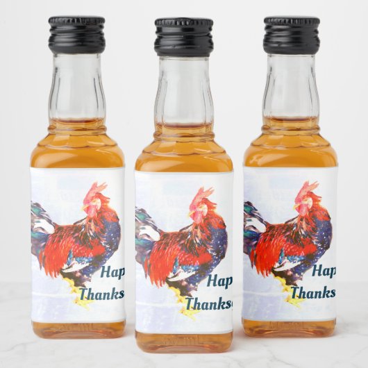 mannetjes galinacous, rooster Gepersonaliseerd Likeurfles Etiket (Flessen)