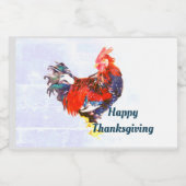 mannetjes galinacous, rooster Gepersonaliseerd Likeurfles Etiket (Enkel label)