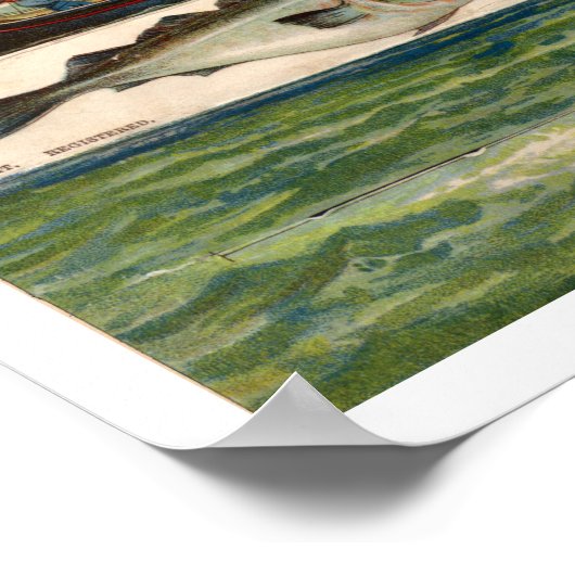  mannetjes Kabelleverolie Reclame Poster (Hoek)