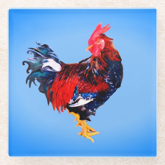 mannetjesdier glazen onderzetter (Voorkant)