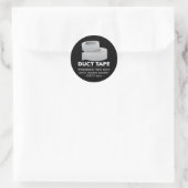 mannetjestape - nee! nee! mmph! mmph! grappig! ronde sticker (Tas)