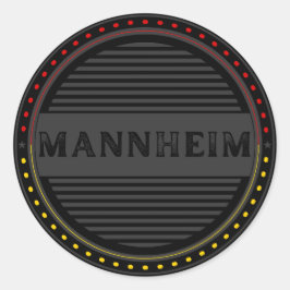 Mannheim City Pride Embleem – Duitse identiteit Ronde Sticker
