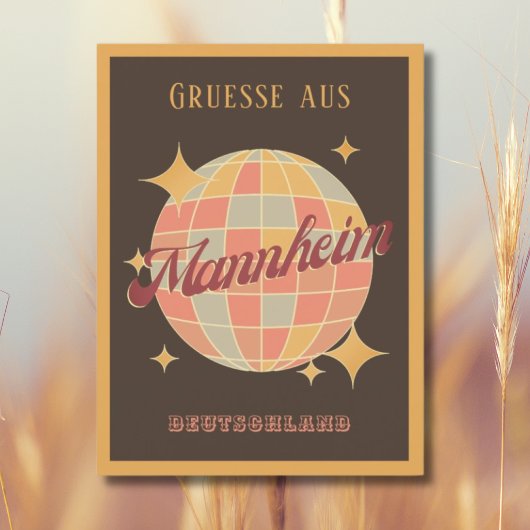 Mannheim Deutschland Retro  Briefkaart