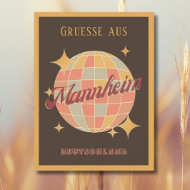 Mannheim Deutschland Retro  Briefkaart