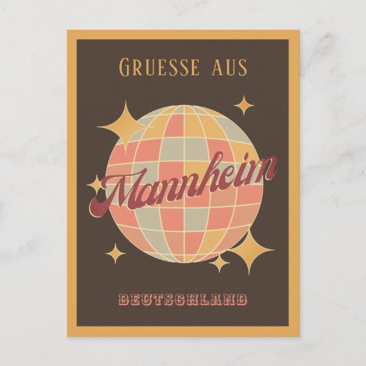 Mannheim Deutschland Retro  Briefkaart (Voorkant)