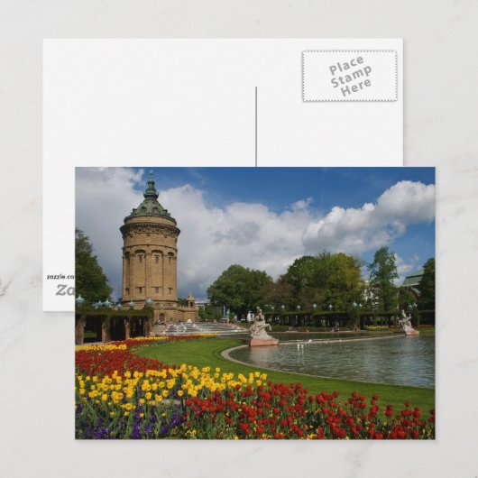 Mannheim, Duitsland Briefkaart (Voorkant / Achterkant)