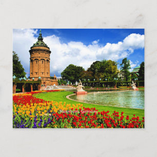 Mannheim, Duitsland mooie schilderachtig foto Briefkaart