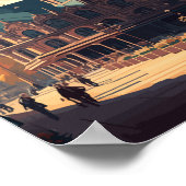 Mannheim Duitsland Reizen Kunst Vintage Illustrati Poster (Hoek)