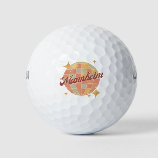 Mannheim Duitsland Retro golfclub Golfballen (Voorkant)