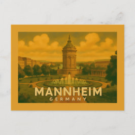 Mannheim Duitsland Stad Kunst Briefkaart