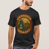 Mannheim Duitsland Stad Kunst T-shirt (Voorkant)
