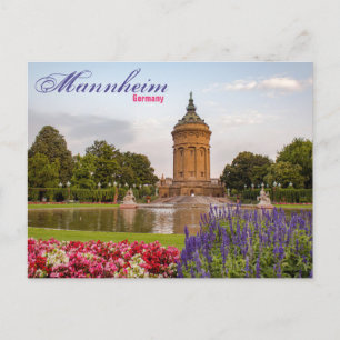 Mannheim Duitsland Tower Schilderachtig Briefkaart