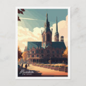 Mannheim Duitsland vintage reisillustratie Briefkaart (Voorkant)