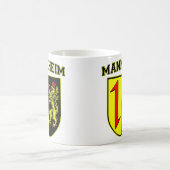 Mannheim Duitsland Wappen/Crest Koffiemok (Center)