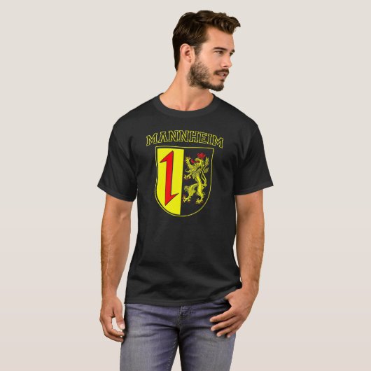 Mannheim Duitsland Wappen/Crest T-shirt (Voorkant volledig)