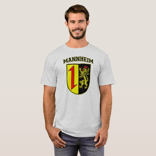 Mannheim Duitsland Wappen/Crest T-shirt (Voorkant volledig)