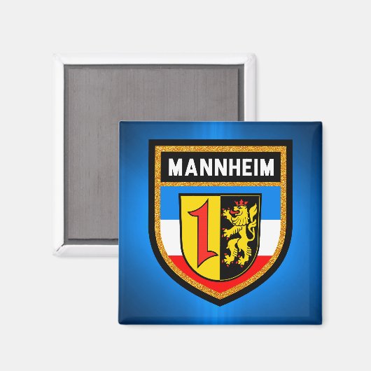 Mannheim Flag Magneet (Voorkant / Achterkant)