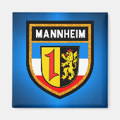 Mannheim Flag Magneet (Voorkant)