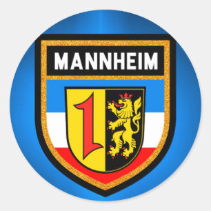 Mannheim Flag Ronde Sticker