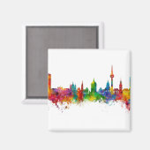 Mannheim Germany Skyline Magneet (Voorkant / Achterkant)