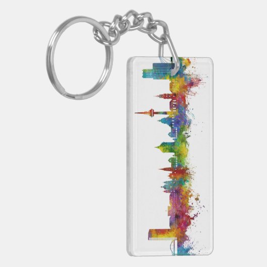 Mannheim Germany Skyline Sleutelhanger (Voorkant Links)