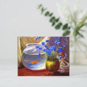 Mannheim - Goldfish Bowl en Flowers Briefkaart (Staand voorkant)