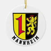 Mannheim jas Arms Keramisch Ornament (Voorkant)
