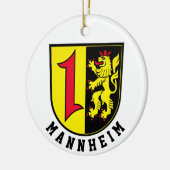 Mannheim jas Arms Keramisch Ornament (Links)