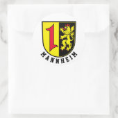 Mannheim jas Arms Ronde Sticker (Tas)