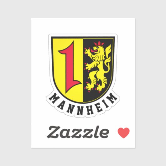 Mannheim jas Arms Sticker (Vel)