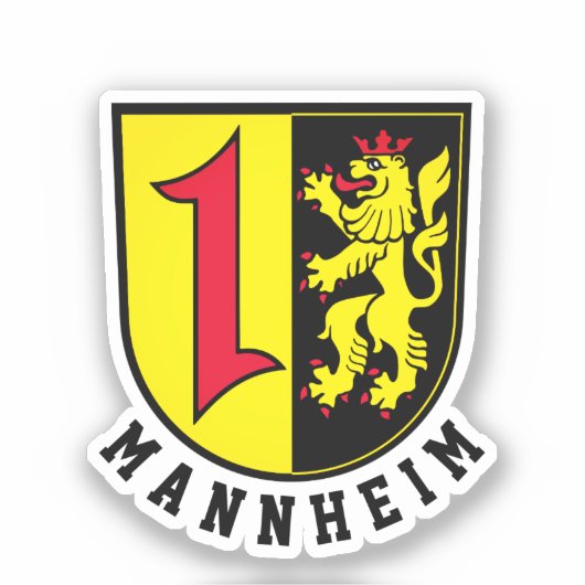 Mannheim jas Arms Sticker (Voorkant)