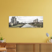 Mannheim Neckar (Neckarpromenade) Canvas Afdruk (Insitu (Woonkamer))