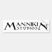 Mannikin Studios standaard logo bumper Bumpersticker (Voorkant)